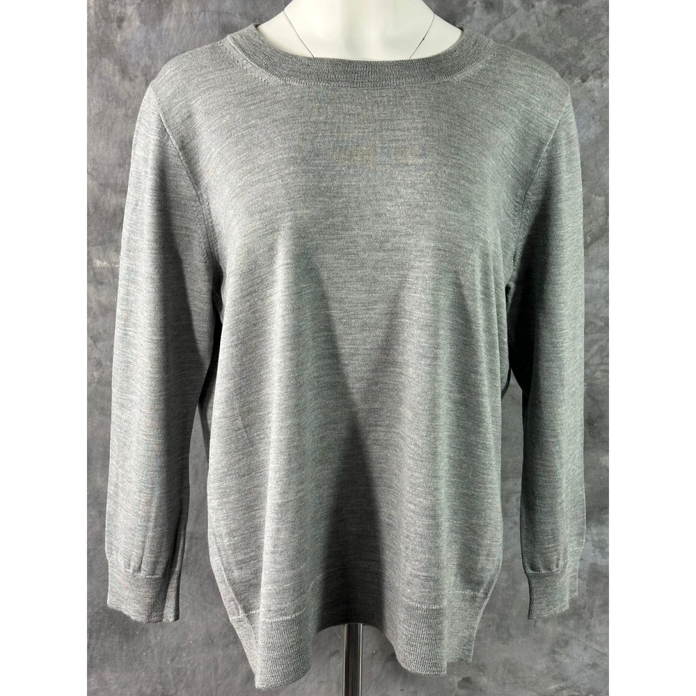 J Crew Women's E1277 Gray Merino Wool TIPPI Sweater sz XXL (15899)